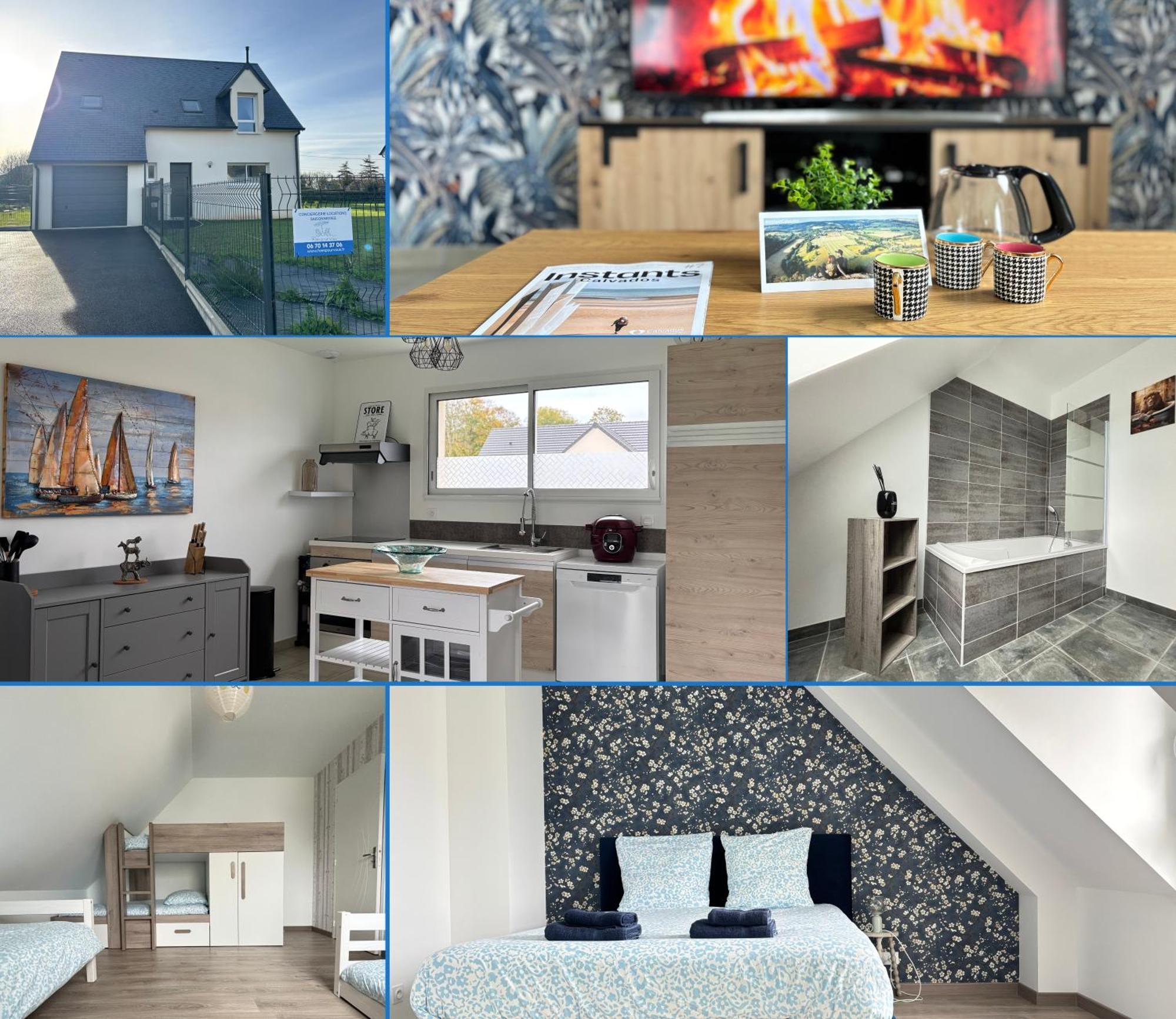Les Dunes, Maison Neuve 8 P Bien Equipee Jardin Clos, Parking, Garage A 850 M De La Plage Et Centre Bourg, Sur Plages Du Debarquement Pres Arromanches Et Bayeux Asnelles Exterior foto